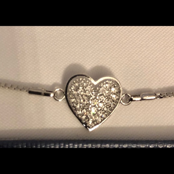 Swarovski crystal w/sterling silver ❤️ bracelet - Picture 2 of 4